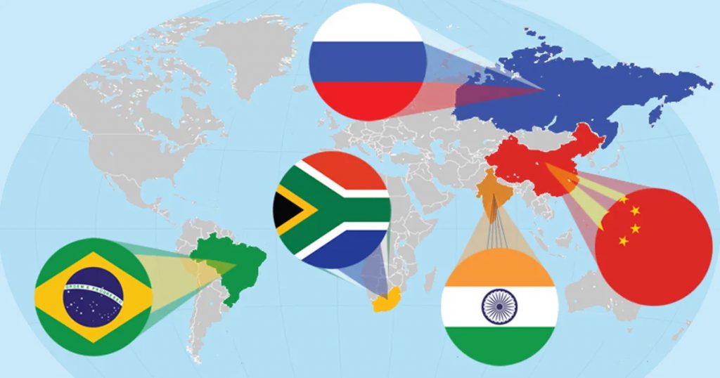 Țările BRICS (Brazilia, Rusia, India, China și Africa De Sud) Cu Noii ...