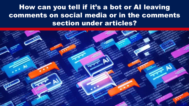 Bot Comment Section How can you tell if it’s a bot or AI leaving comments on virtual ...